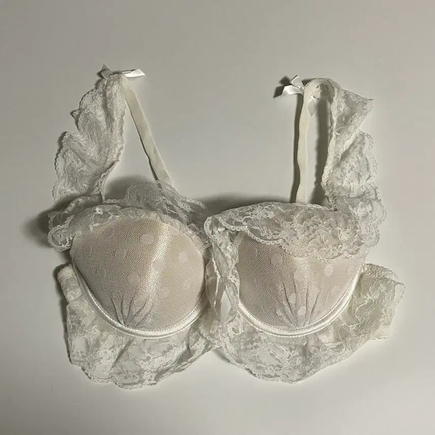 [BUNJANG] Ullala Princess White Lace Bra 85A / 울랄라공주 화이트 레이스 브라 85A