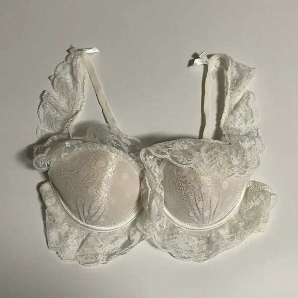 [BUNJANG] Ullala Princess White Lace Bra 85A / 울랄라공주 화이트 레이스 브라 85A