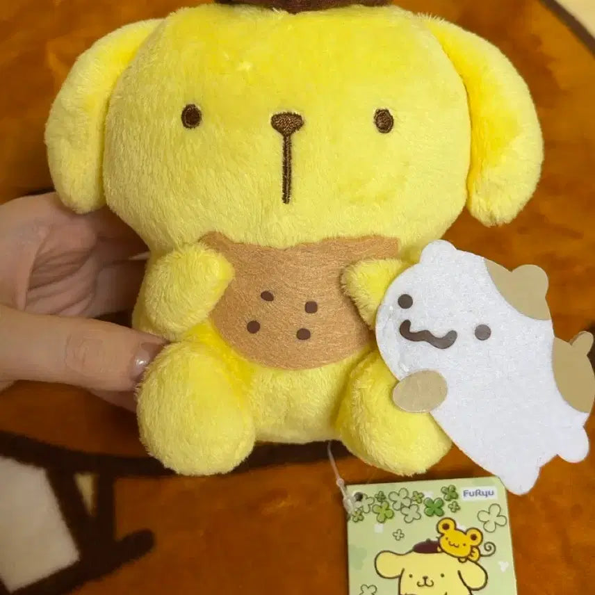 [BUNJANG] Pompompurin "Snacking" Plush / 과자먹는 폼폼푸린 인형 (택o)