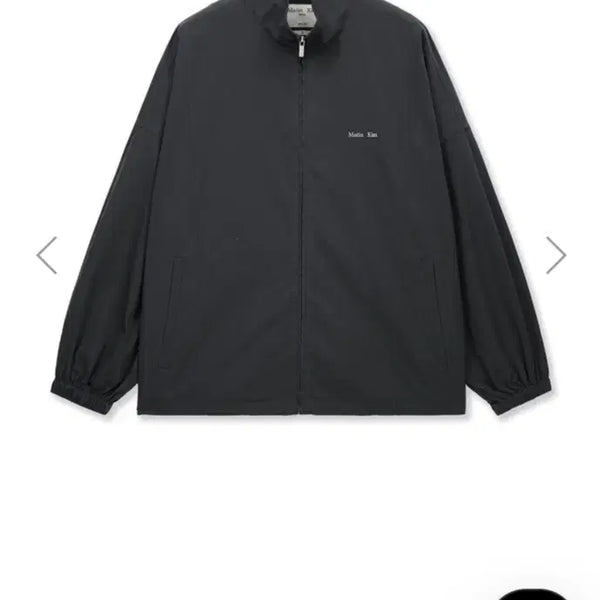 [BUNJANG] Matinkim Back Logo High Neck Jacket Windbreaker Charcoal / 마뗑킴 백로고 하이넥 자켓 바람막이 차콜색상 팝니다