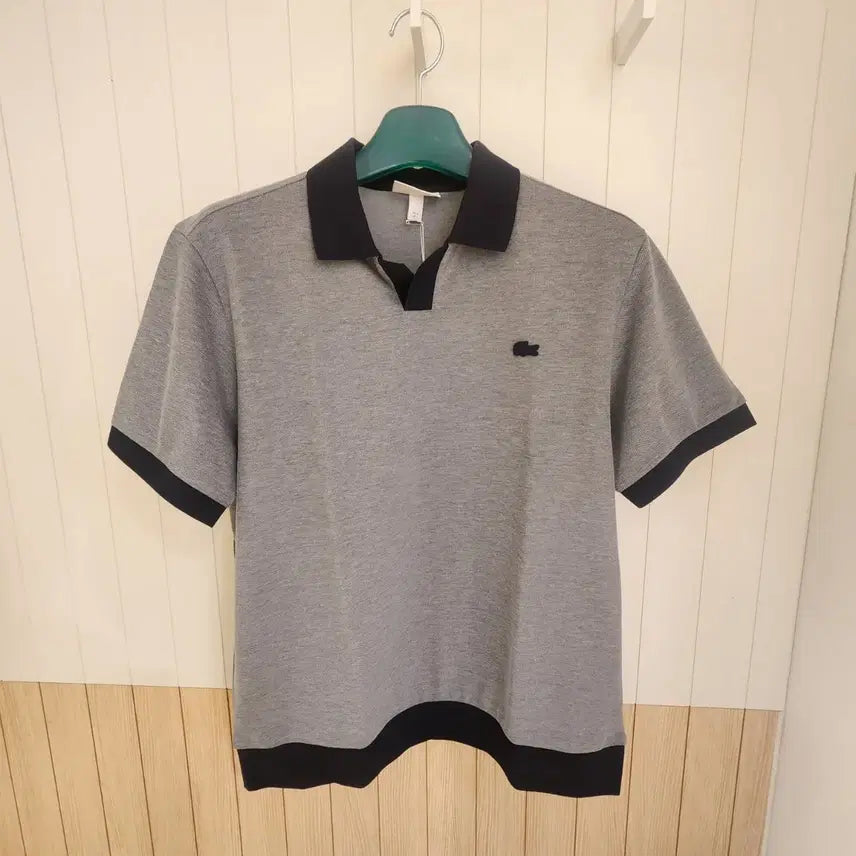 [BUNJANG] Lacoste Men's Basic Open Collar Polo Shirt / (새상품) 라코스테 남성 베이직 오픈 카라 폴로 셔츠 (카라티)
