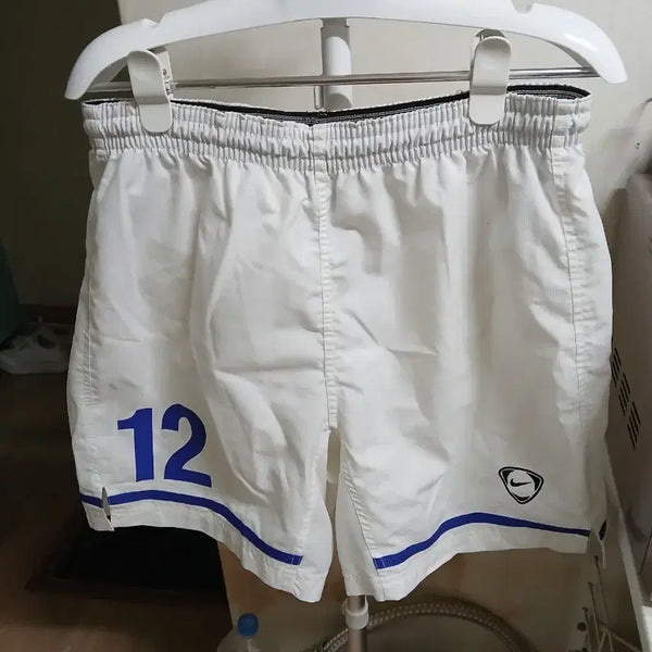 [BUNJANG] Nike Football Shorts White #12 / 나이키 축구 반바지 화이트 12번