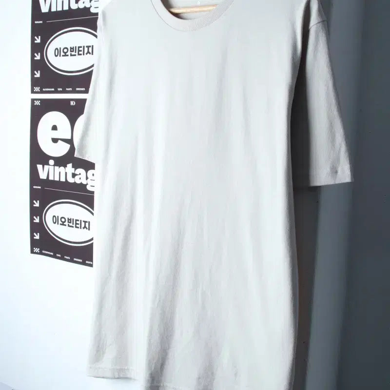 [BUNJANG] Musinsa Standard Plain T-Shirt Beige / (M-L) 무신사 스탠다드 반팔 티셔츠 베이지 무지 기본-H34878