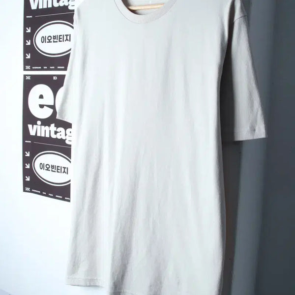 [BUNJANG] Musinsa Standard Plain T-Shirt Beige / (M-L) 무신사 스탠다드 반팔 티셔츠 베이지 무지 기본-H34878