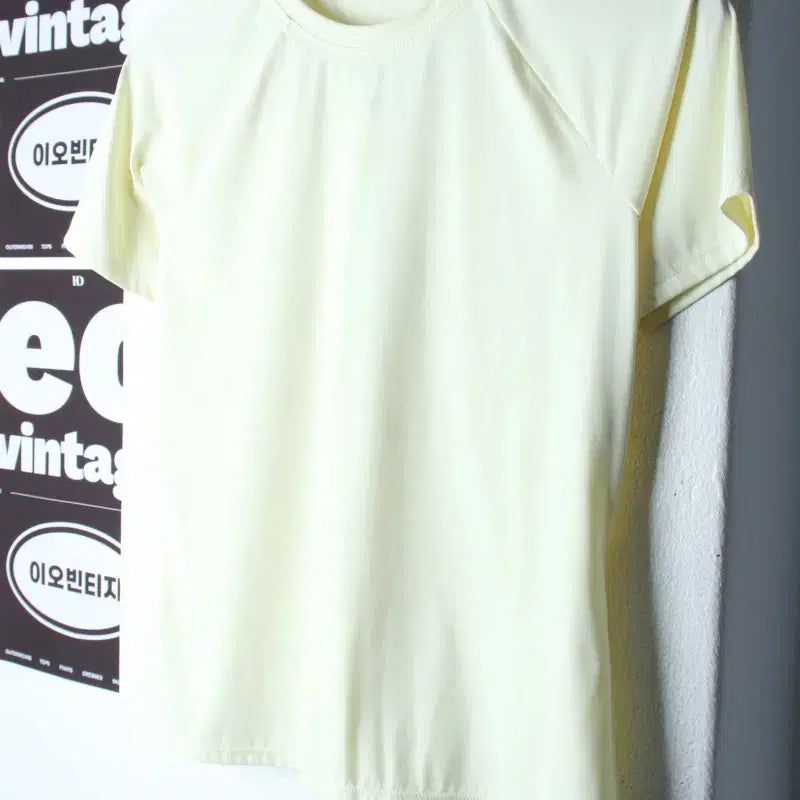 [BUNJANG] Mulawear Functional Raglan Short-Sleeve T-Shirt Yellow / W(L) 뮬라웨어 반팔 티셔츠 기능성 나그랑 노랑 무지-H34881