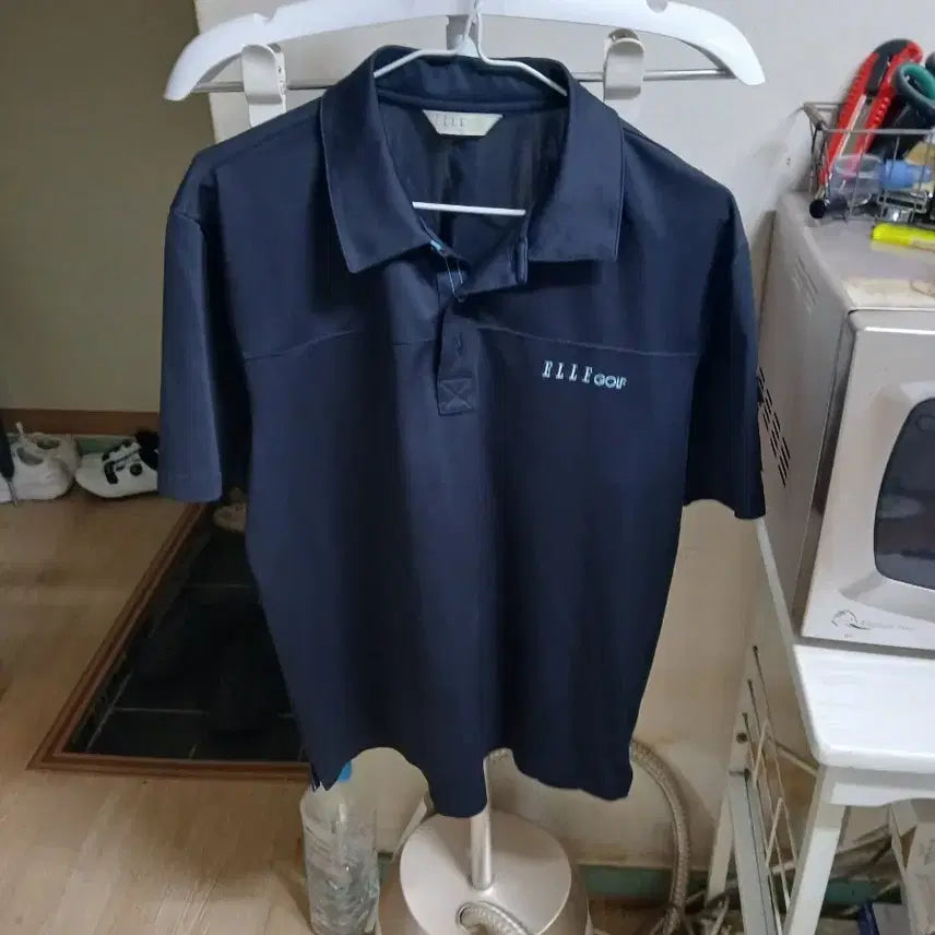 [BUNJANG] Elle Golf Men's Shirt Navy / 엘르골프 남성 셔츠 네이비