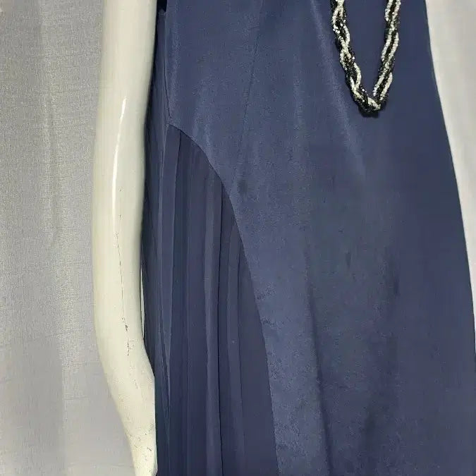 [BUNJANG] CALLIA Navy Dress with Zipper and Lining / CALLIA 자크 안감 남색 원피스..95-106-165