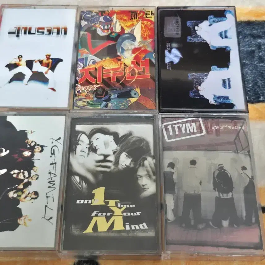 [BUNJANG] JinuSean, 1TYM, YG Family Cassette Tape Bundle Set / 지누션, 1TYM(원타임), YG패밀리 카세트테이프(일괄)