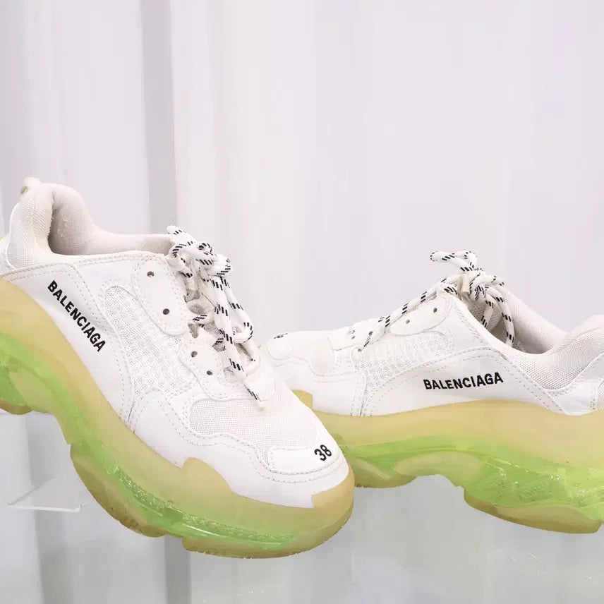 [BUNJANG] Balenciaga Triple S Clear Sole Women's Sneakers / 발렌시아가 트리플 S 클리어 솔 여성 스니커즈 운동화 544351
