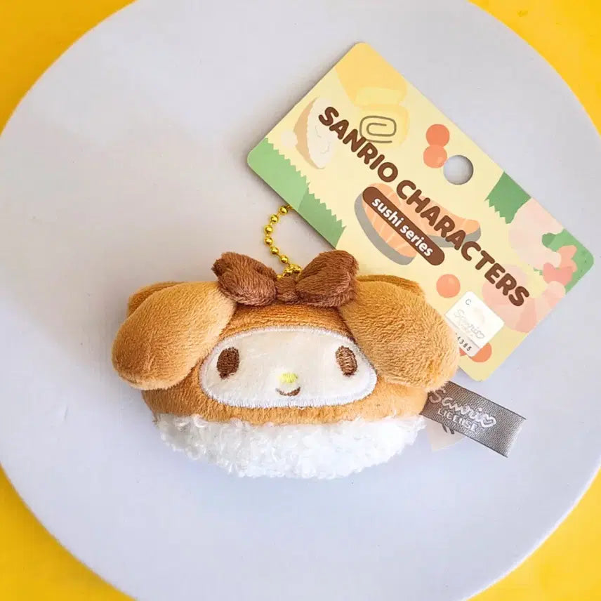 [BUNJANG] Sanrio Sushi Series My Melody Plush Keychain / 산리오 스시 시리즈 마이멜로디 인형 키링