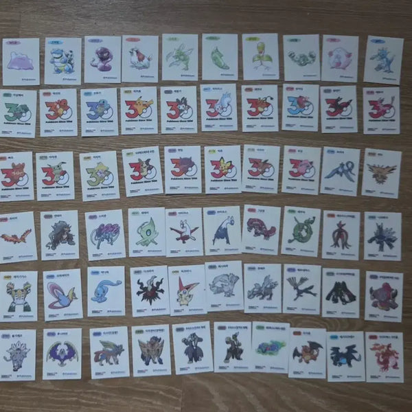 [BUNJANG] Pokemon Stickers Bundle Set (119 Types) / 포켓몬 띠부씰 119종 일괄 판매