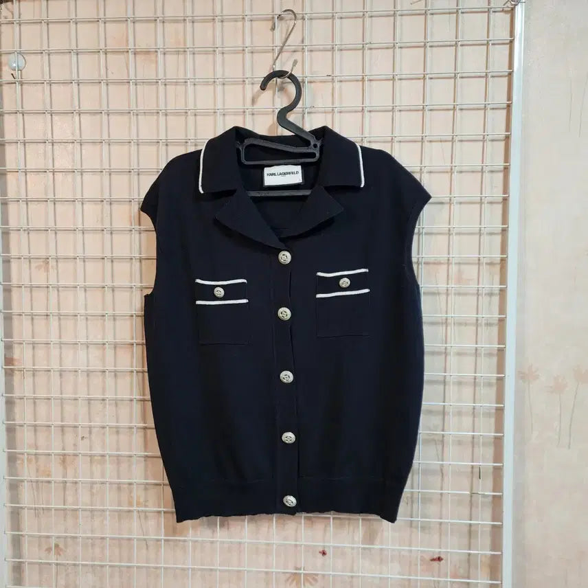 [BUNJANG] Color Felt Knit Vest Women's Size 77 / (새상품)칼라거펠트(카라/니트)베스트(여77)