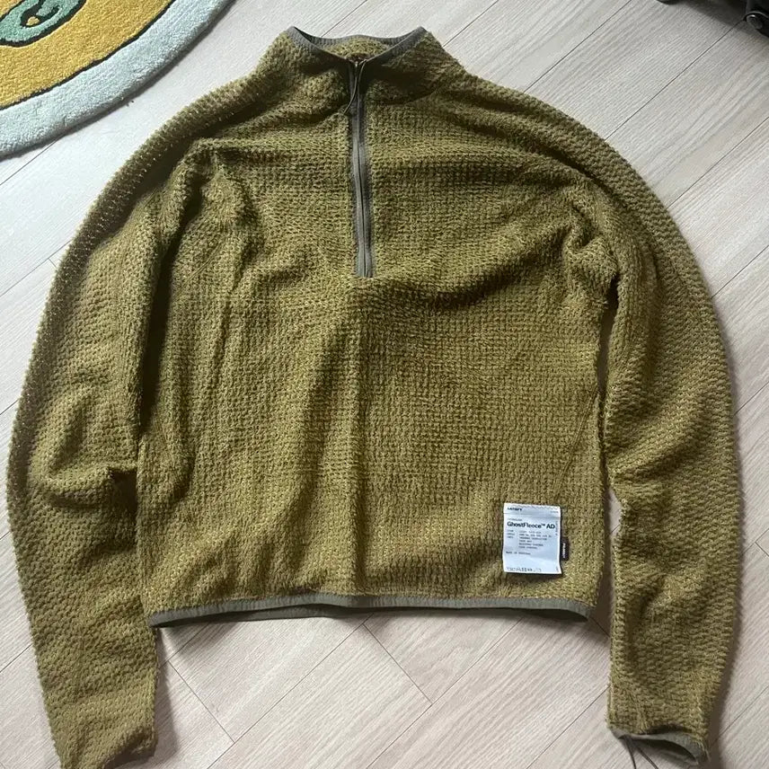 [BUNJANG] Satisfy Ghost Fleece Half-Zip Seed Color / 새티스파이 고스트플리스 하프집