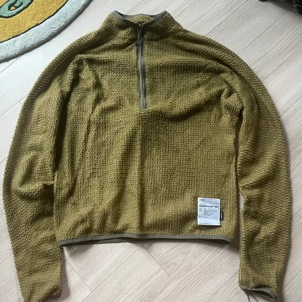 [BUNJANG] Satisfy Ghost Fleece Half-Zip Seed Color / 새티스파이 고스트플리스 하프집