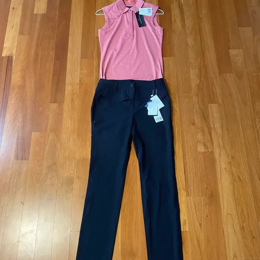 [BUNJANG] Saint Andrews Women's Shoulder Epaulet Sleeveless T-Shirt - Size S (55-55.5) / 세인트앤드류스여성견장포인트민소매티셔츠S(55-55반)