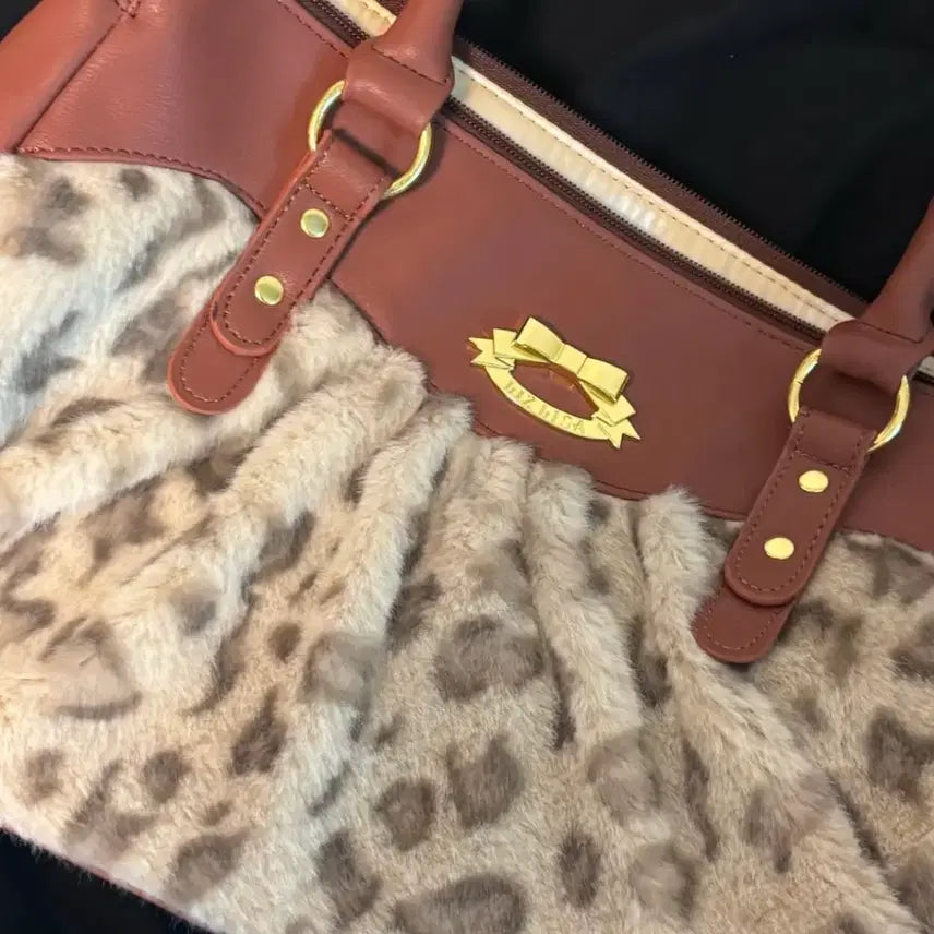 [BUNJANG] Lizlisa Brown Leopard Print Vintage Gyaru Top / 리즈리사 브라운 레오파드 고전 빈티지 갸루 라떼갸루 일본빈티지 유일매물