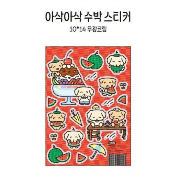 [BUNJANG] Hihi Club Watermelon Sticker / [히히클럽] 아삭아삭 수박 스티커 원가 이하