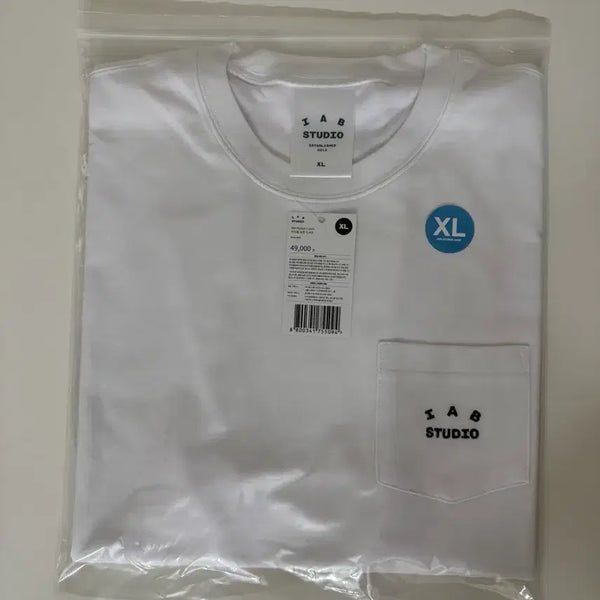 [BUNJANG] IAB Studio Pocket T-Shirt White XL / [XL] 2026 아이앱 포켓 티셔츠 화이트