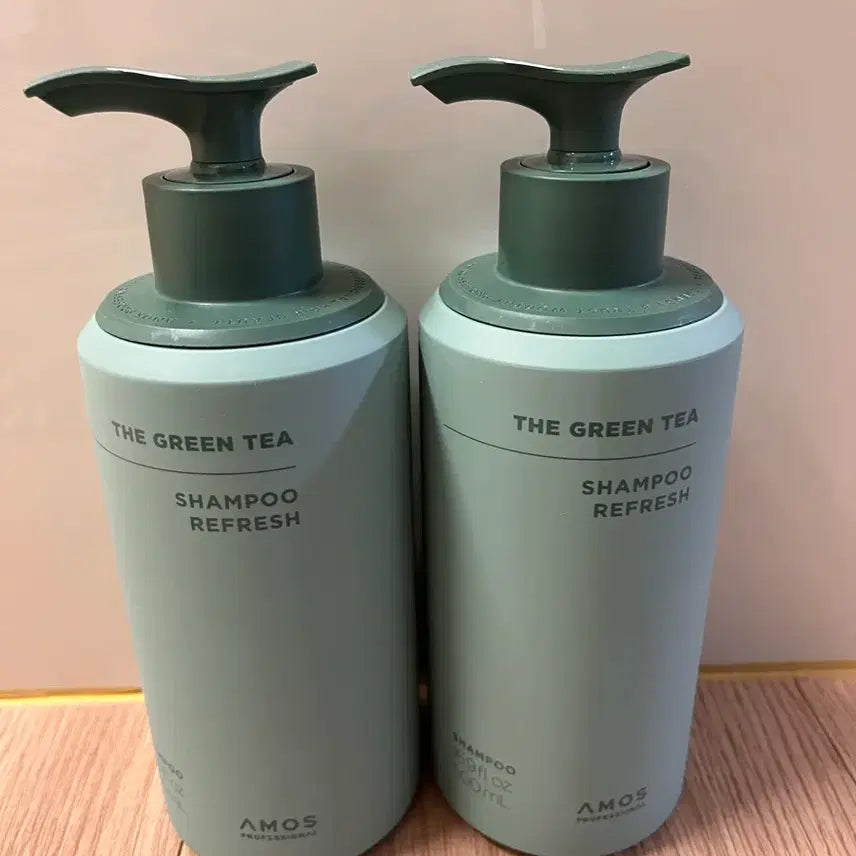 [BUNJANG] Amos Green Tea Shampoo Refresh 500ml / 아모스 녹차실감 샴푸 리프레시 (500g)