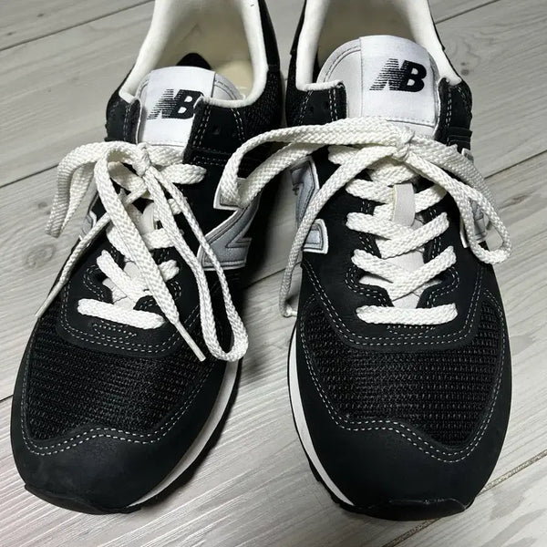[BUNJANG] New Balance Pottery 574 Black Sneakers (270) / 뉴발란스 프리미엄 574 블랙 270