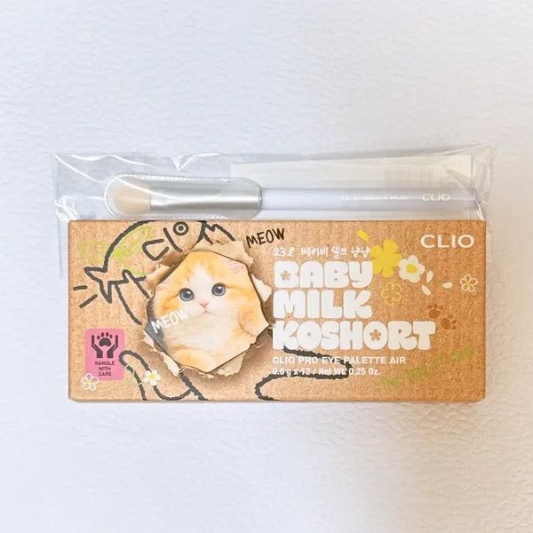 [BUNJANG] Clio Pro Eye Palette Air 23 Baby Milk Nyang Nyang Brush Set (Sealed) / [미개봉새상품]클리오 아이 팔레트 23 베이비밀크냥냥 브러쉬 기획세트