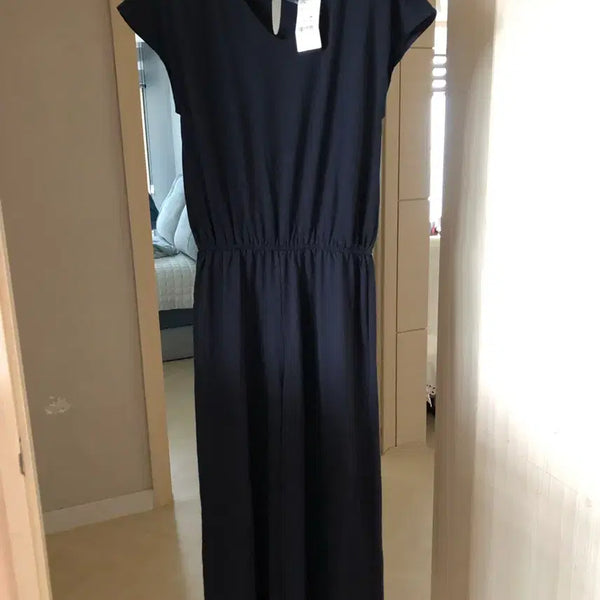 [BUNJANG] Navy Wide Jumpsuit / 새상품-네이비 와이드 점프수트
