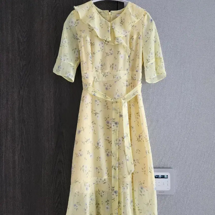 [BUNJANG] Roem Floral Chiffon Long Dress / 새상품급) 로엠 프릴 쉬폰 롱 원피스 55