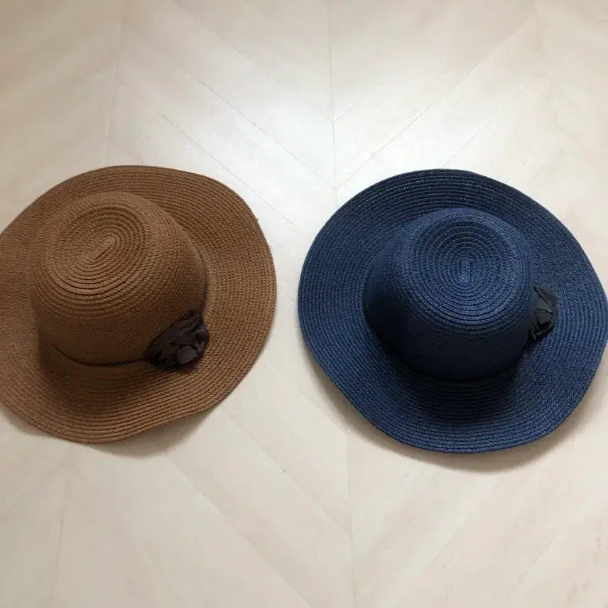 [BUNJANG] Women's Packable Straw Hat Set of 2 / 새상품-여성 패션모자 2개세트
