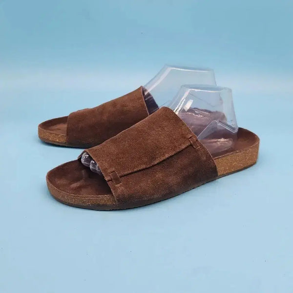 [BUNJANG] OAM FACTORY x shopen Suede Slide Mule Brown / OAM FACTORY x shopen 스웨이드 슬라이드 뮬 브라운