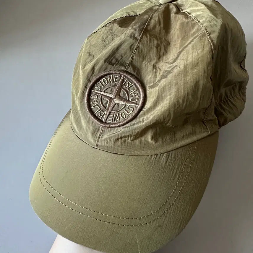 [BUNJANG] Stone Island Nylon Metal Cap Tobacco / [XL] 스톤아일랜드 나일론메탈 볼캡 타바코