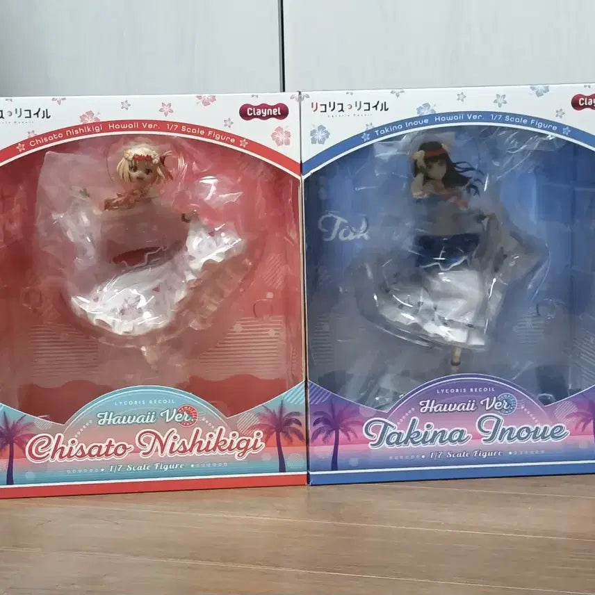 [BUNJANG] Claynel Lycoris Recoil Chisato & Takina Hawaii Figure Bundle / 크레넬 리코리스 리코일 타키나 치사토 하와이 피규어 claynel