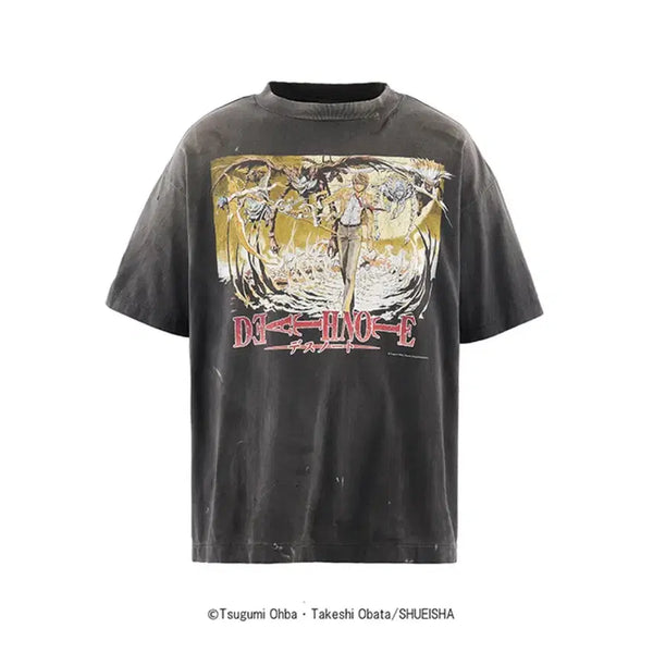 [BUNJANG] Saint Michael x Death Note Short Sleeve T-Shirt (Sizes L, XL, XXL) / [L,XL,XXL] 26ss 세인트미카엘 x 데스노트 반팔