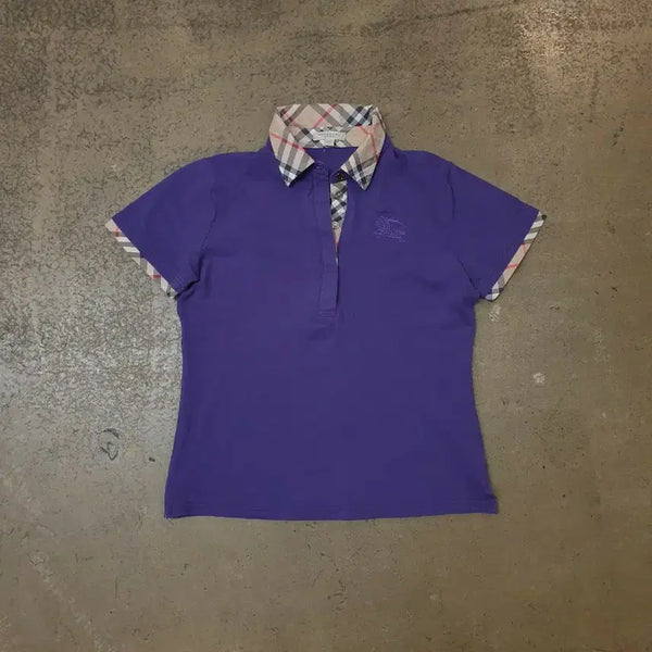 [BUNJANG] Burberry Polo Shirt Purple XXL / 버버리 폴로티 퍼플 XXL