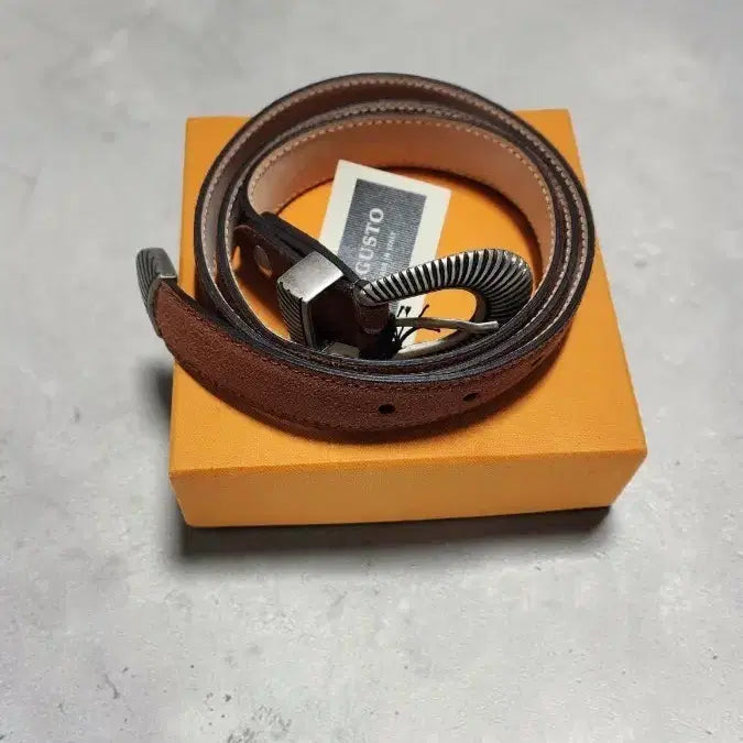 [BUNJANG] Luxury Italian Suede Leather Belt / 이태리 명품 스웨이드 가죽 벨트