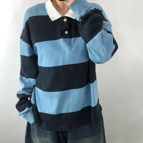 [BUNJANG] COS Striped Rugby T-Shirt / [L] 코스 스트라이프 럭비 티셔츠