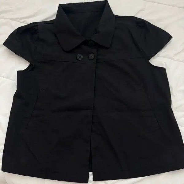 [BUNJANG] Button Detail Shirt Blouse / 셔츠 블라우스