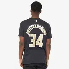 [BUNJANG] Nike Jordan Milwaukee Bucks Giannis Antetokounmpo #34 T-Shirt (Set of 3) / 조던 X 밀워키 벅스 34번 반팔 티셔츠 (3장 가격)