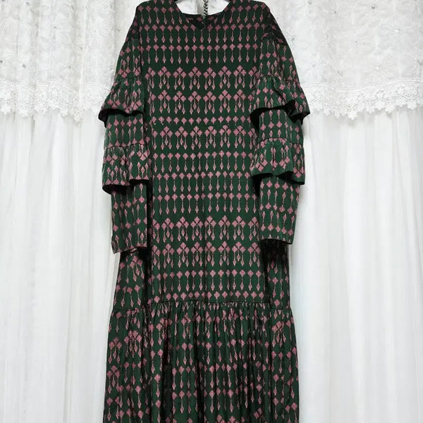 [BUNJANG] Ruffle Tiered Long Dress / 캉캉원피스