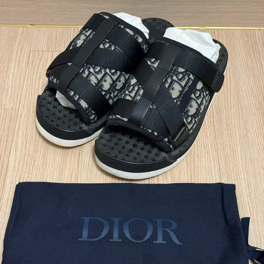 [BUNJANG] Dior Oblique Jacquard Slide Sandals Size 41.5 / 디올 오블리크 자카드 슬라이드 샌들 41.5 사이즈 팝니다