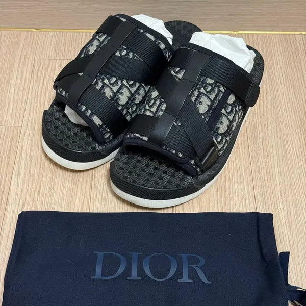 [BUNJANG] Dior Oblique Jacquard Slide Sandals Size 41.5 / 디올 오블리크 자카드 슬라이드 샌들 41.5 사이즈 팝니다