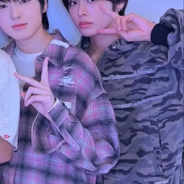 [BUNJANG] Glac Camo Hoodie Zip-Up / 글랙 카모후드집업 팝니다 엔시티위시 리쿠 손민수
