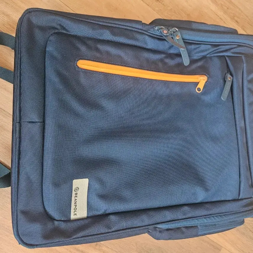 [BUNJANG] Beanpole Laptop Backpack Navy Orange Accent / 빈폴 노트북 백팩 네이비 오렌지 포인트