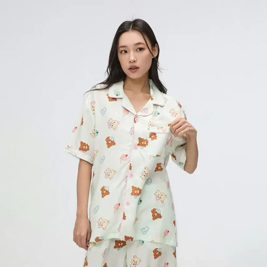 [BUNJANG] SPAO Rilakkuma Short Pajama L / 새옷)스파오 리락쿠마반팔잠옷(L)