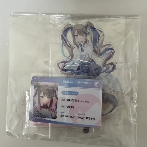 [BUNJANG] Stellive Iori Kanna Valentine Acrylic Student ID Card / 스텔라이브 아이리 칸나 발렌타인 아크릴, 학생증