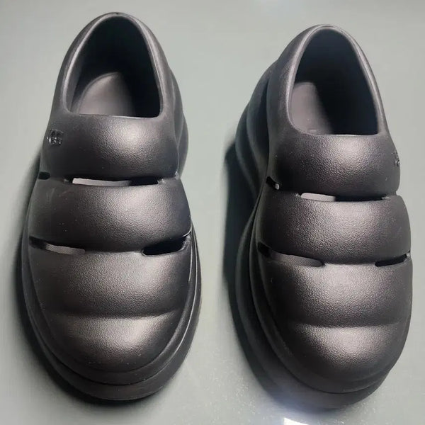 [BUNJANG] UGG Black Cozy Mule Slippers / ugg이지룩 푹신한 뮬 슬리퍼 블랙
