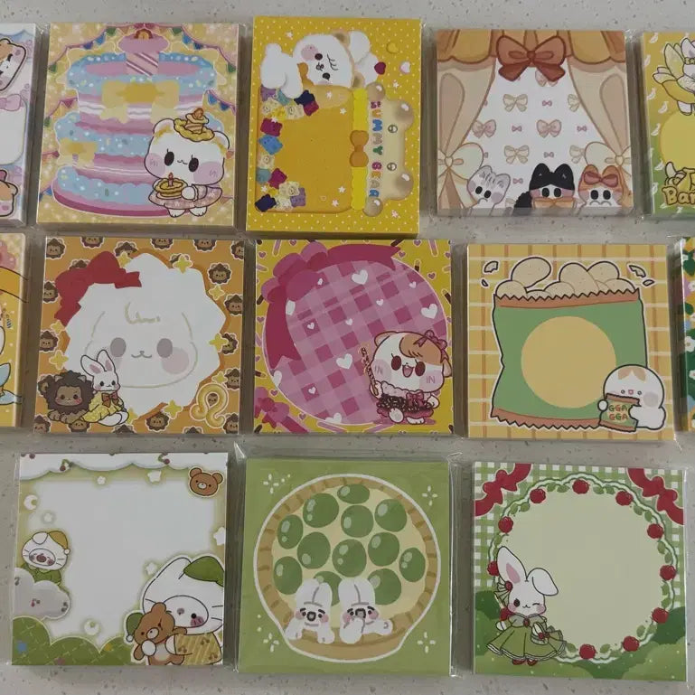[BUNJANG] 13 Sets of Memo Pads Bundle / 포용 떡메모지 13세트 일괄 판매