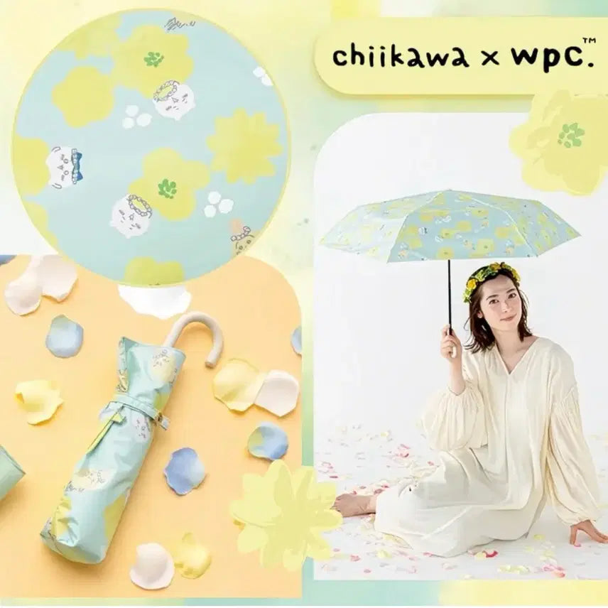 [BUNJANG] Chiikawa x Wpc UV Cut 3-Section Folding Umbrella / 새상품 정품 치이카와 x wpc 양산 우산 UV 자외선100%차단 3단웃