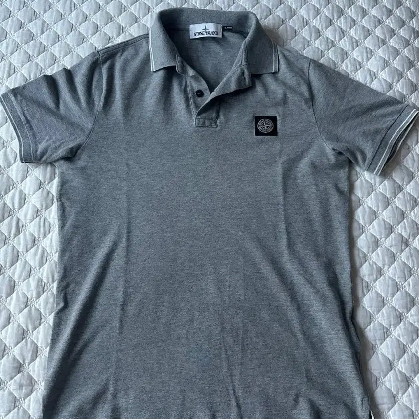 [BUNJANG] Stone Island Short Sleeve Polo Shirt / 스톤아일랜드 반팔 카라티