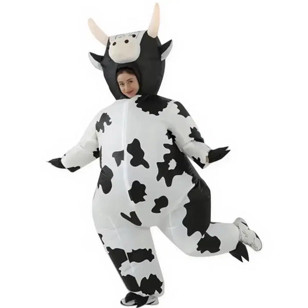 [BUNJANG] Cow Air Suit Costume for Graduation Photos / 판매) 젖소 에어슈트 졸업사진 컨셉