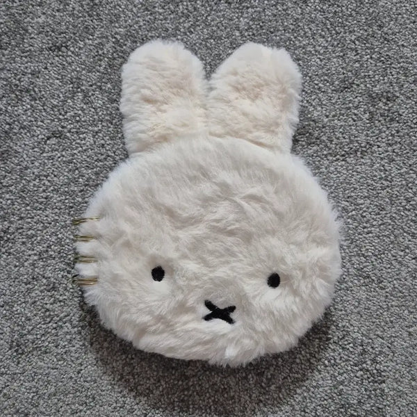 [BUNJANG] Miffy Fuzzy Face Mascot Notebook / [정품/희귀] 미피 털 복슬복슬 얼굴 마스코트 수첩 노트